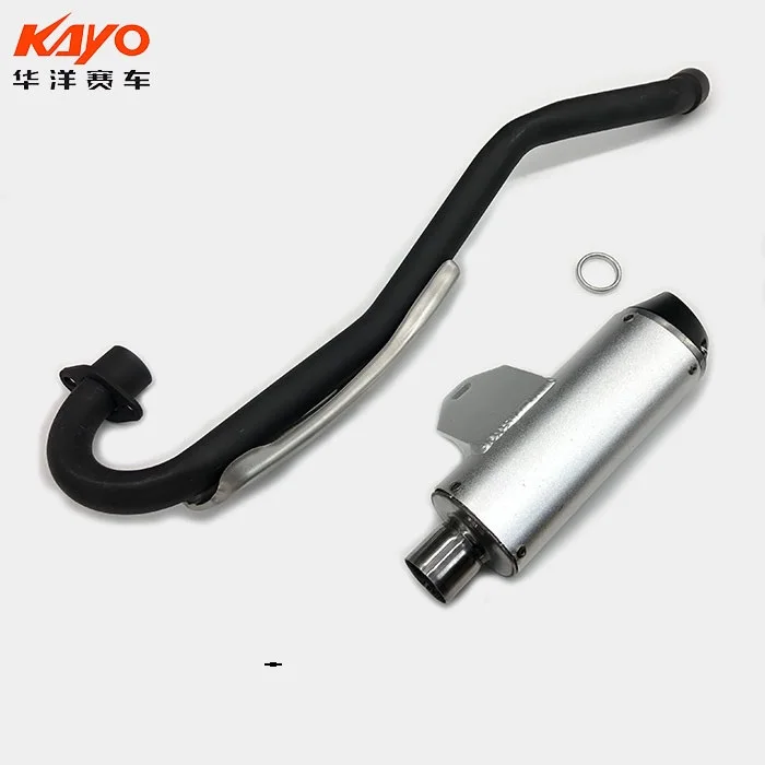 For zongshen CB250 motorcycle 250cc front exhaust pipe de escape moto muffler kayo K2 rear pipe 1