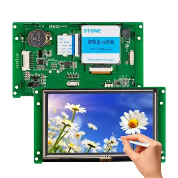 

5.0 Inch New Industrial HMI Touch Screen LED Backlight With UART Interface And Drive Board