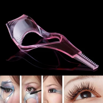

Eyelash Tools 3 In 1 Makeup Mascara Shield Guard Curler Applicator Comb Guide Card Makeup Tool Beauty Cosmetic Tool Dropship