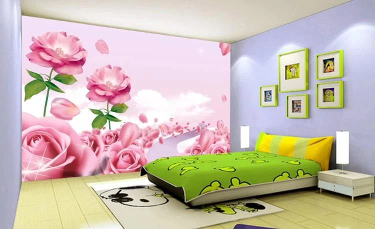 Custom Any Size 3d Mural Wallpaper Childrens Room Princess Cottage Wall Painting Living Room Sofa Bedroom Decor Wall Wallpapers Aliexpress