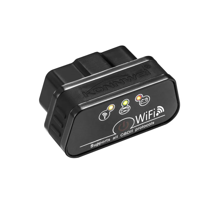 Super Mini KW901 WIFI ELM327 V1.5 ODB2 OBDII Car Diagnostic Scanner Tool ELM 327 Code Reader Works on iOS Android phone |