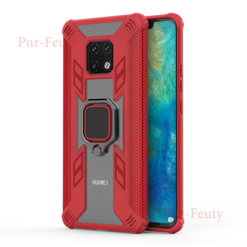 Чехол для huawei mate 20 Pro LYA L09 L29 силиконовый защитный бампер Противоударный задняя крышка для mate 20Pro LYA-L09 LYA-L29 металлическое кольцо