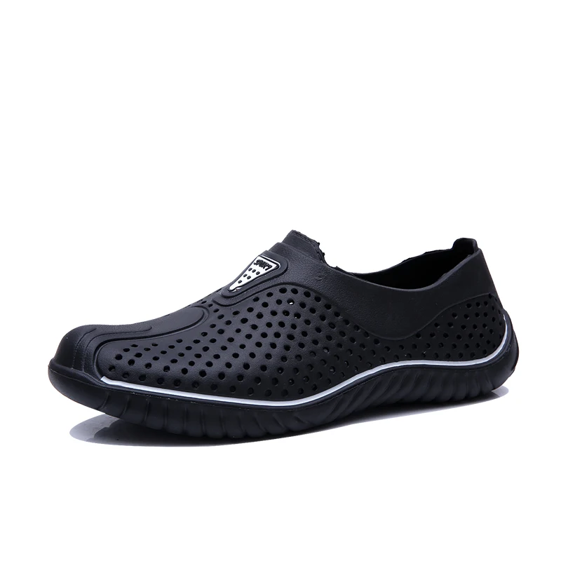 Garden Shoes Slippers Men Sandals Black Outdoor Casual Summer Men Ultra-Light Breathable
