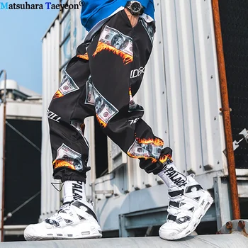 

New Arrival Harajuku Style Printed Joggers Men Jogger Trousers Hip Hop Autumn Casual Male Pants Men Fashionable Streetwear