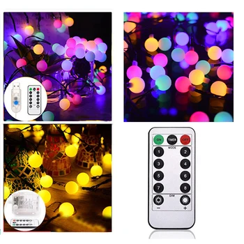1Pcs Led Bal Guirlande Verlichting Waterdichte Outdoor Lamp Kerstverlichting Decoratie