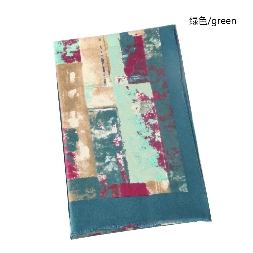 Fashion Ombre Pattern Cotton Scarf 6Colors 10pcs/lot