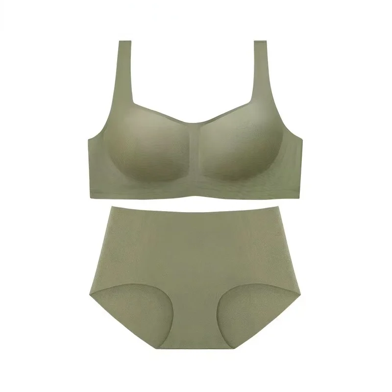 

Seamless Bra Set Wire Free Bra Natural Rubber Lingere Women's Underwear Sexy Intimates Lingerie Femme Hot Underwear & Sleepwears