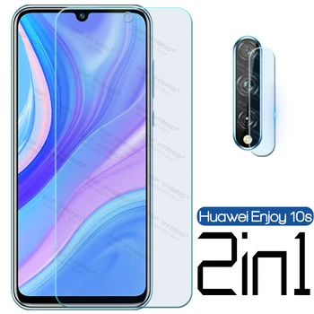 Перейти на Алиэкспресс и купить 2в1 Защита экрана для Huawei Enjoy 10 s 10 s Enjoy10s Y8P AQM-AL00, AQM-TL00 Защитная пленка для объектива камеры