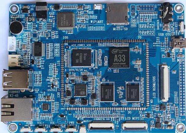 

A33, Open Source 4 Core A7 Evaluation Board/Development Board 4, with LCD and Touch Capacitance Screen