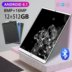 Tablette PC 5G H18 Pad, avec Firmware Global, 8800mAh, 10.1 pouces, Deca Core, 12 go de RAM, 512 go de ROM, Google Play, double SIM, GPS, caméra arrière 