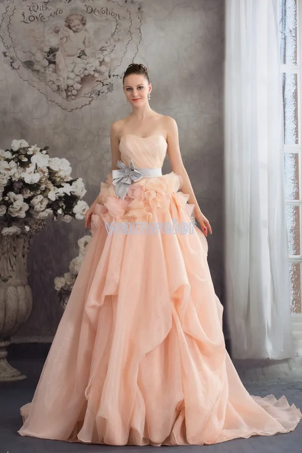 vestido de noiva fantasias ручная работа пояс Золушки цвета шампанского органза платья для матери невесты