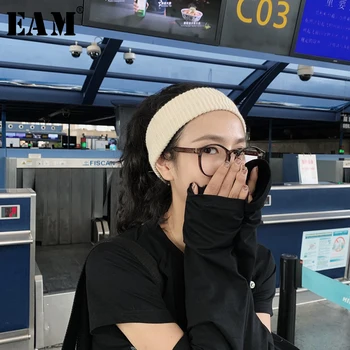 

[EAM] Women Knitting High Elastic Accessories New Temperament Fashion Tide All-match Spring Autumn 2020 Hair Accessories 1D144