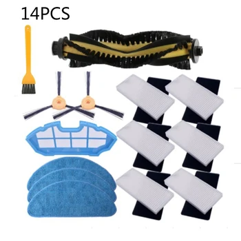 

Main Brush Filter Side Brushes Mop Cloth Kit For Recambios Conga Excellence 990 Robot Vacuum Cleaner Filters Replacement Pads