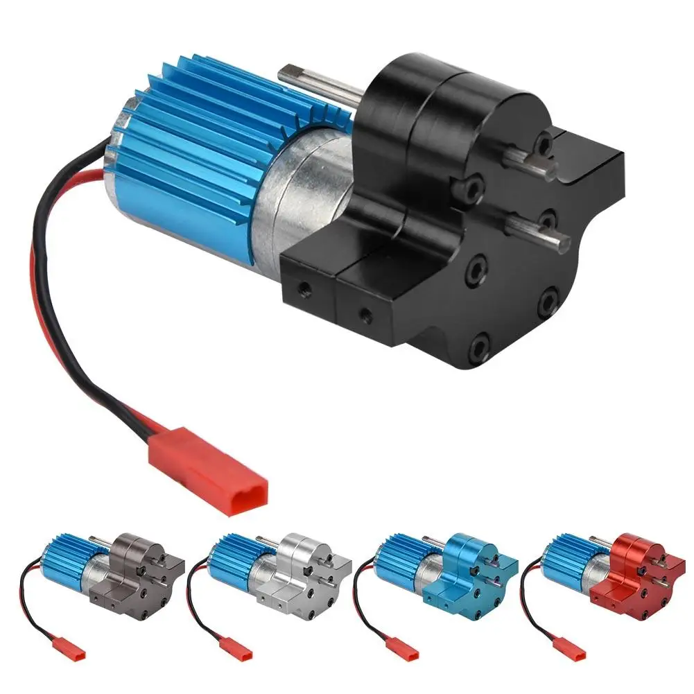 

Hot Speed Change Gear Box Metal RC Gearbox With 370 Common Motor for WPL 1632 RC Car CNC machining RC Remote Control Car