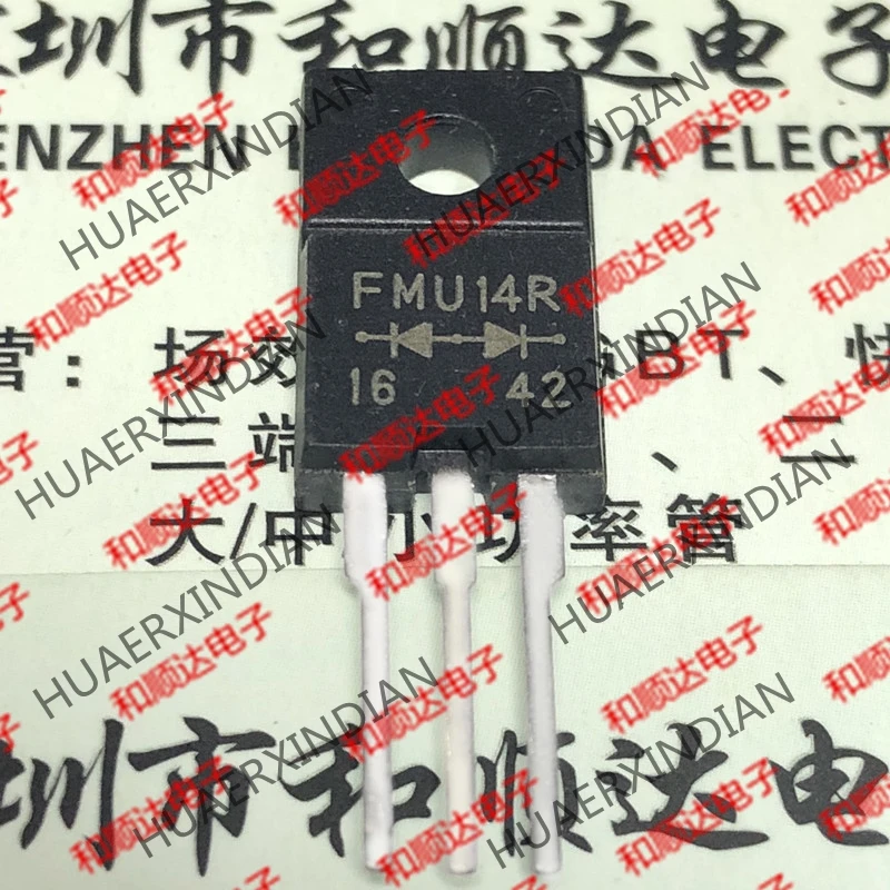 5 шт., новые оригинальные кнопки FMU14R TO-220F 400V 5A