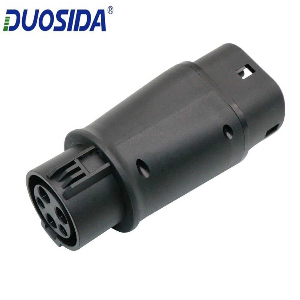 DUOSIDA EVSE адаптер 32Amp J1772 разъем EV зарядное устройство тип 1 к Type 2 электромобилей