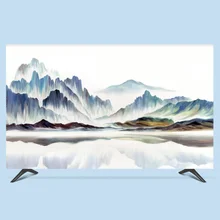 1"-80" 22 дюймов 75 дюймов экран lcd tv PC чехол декоративный капюшон занавеска пейзаж горные холмы водонепроницаемый