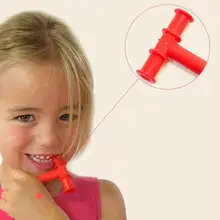 Anneau de dentition rouge en forme de T pour enfants, bâton de morsure, jouets d'entraînement musculaire Oral, langue de rééducation