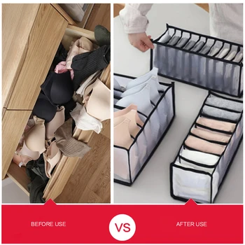 

3pcs Set Underwear Bra Socks Ties Drawer Storage Organizer Boxes Storage Bins For Underwear, Bras, Socks, Ties