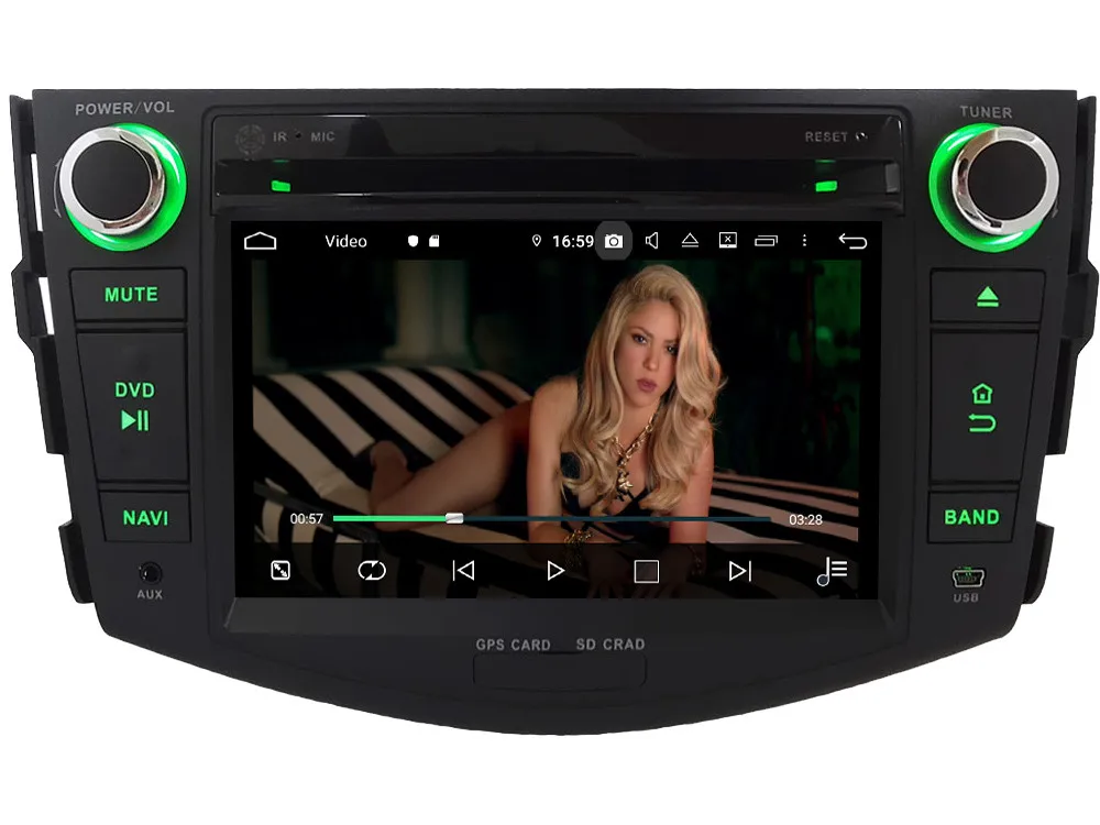 Klyde 4G WIFI Android 9 Octa Core 4GB RAM 64GB ROM DSP BT Car DVD Multimedia Player Radio GPS Glonass For Toyota RAV4 2006-2012