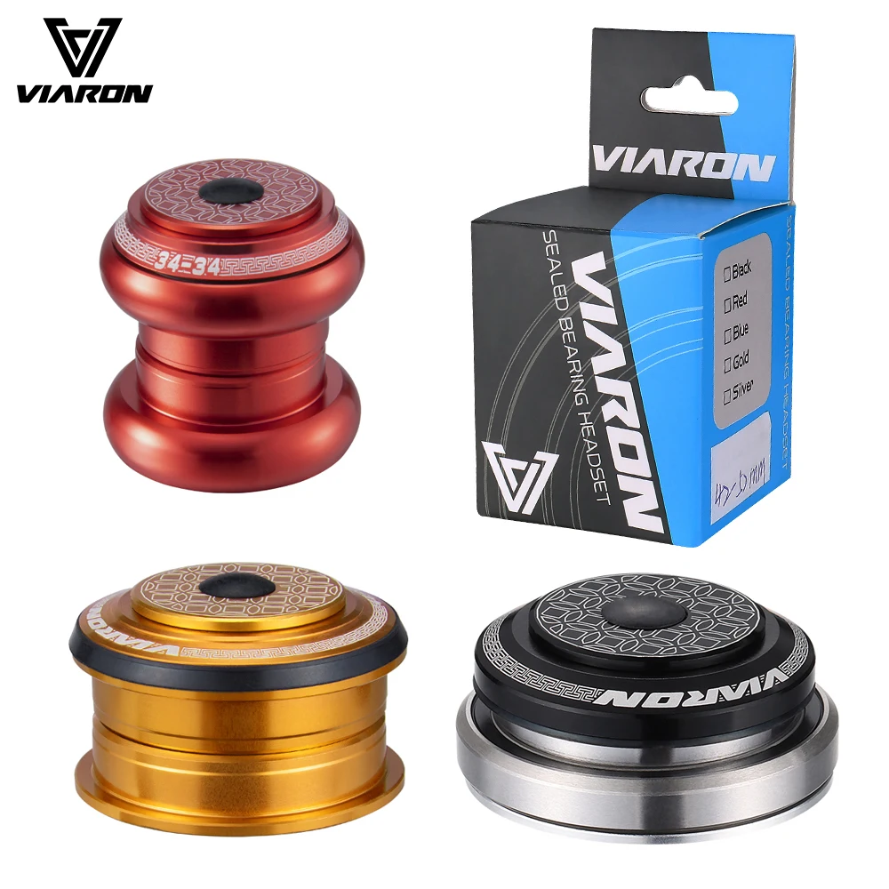 VIARON велосипедная гарнитура 42 мм 52 CNC 1 1/8 &quot-1 1/2&quot MTB подшипник прямая коническая