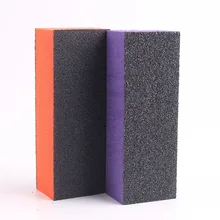 Маникюрный Инструмент черно-белый с рисунком dou fu Блок Черный Песок три грубая шлифовка блок оранжевый фиолетовый сердце тофу улыбка