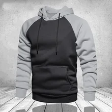 Winter Oversize Men Hoodies Long Sleeve Hooded Sweatshirt Pullover Men's Tops Blouse Pocket Pullover 4XL Thick Warm Coat Male