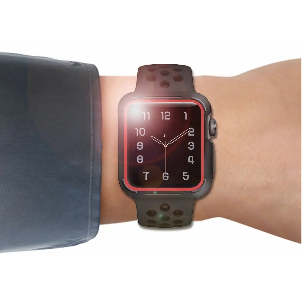 Двойной Цвет TPU Защитный чехол для Apple Watch, 38, 42 мм чехол, версия 1, 2, 3, ремешок силиконовый бампер Защитная крышка для наручных часов iWatch серии 3 Аксессуары для часов