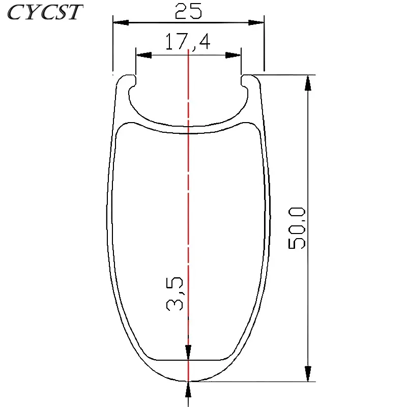 700c clincher 50 мм x 25 мм Широкий дорожный гоночный велосипед углеродное переднее колесо базальтовый тормозной обод аэро спиц 18H 20H внутренний скрытый ниппель