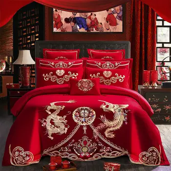 

2019 Modern Charming Wedding Bedding Sets Series High Quality Duvet Cover Sets 4/6pcs