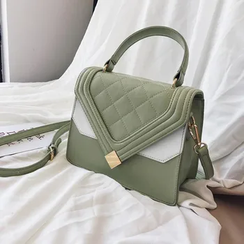 

New 2019 new summer fresh quality PU women's portable shoulder bag fashion style cross-body small shoulder bag simple cross-body