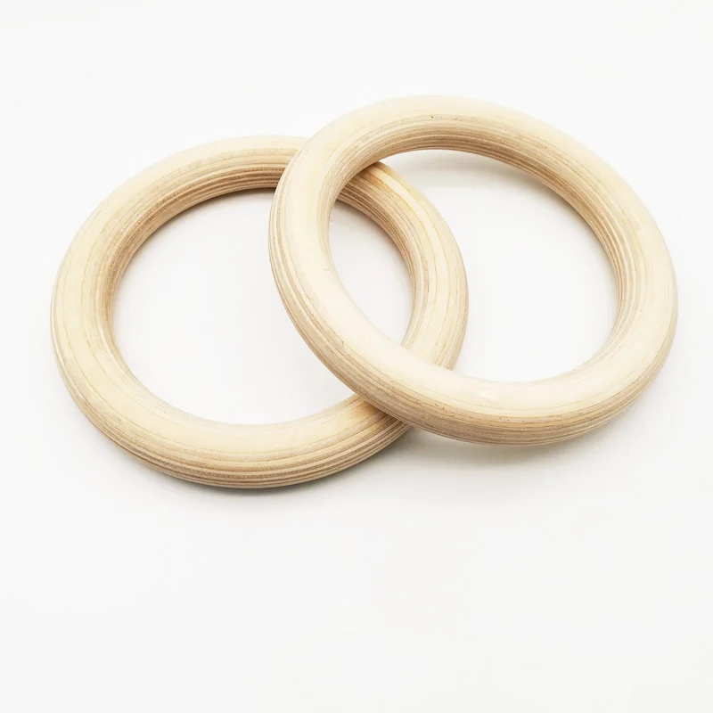

High Quality Wooden Gymnastic Rings For Sport Training
