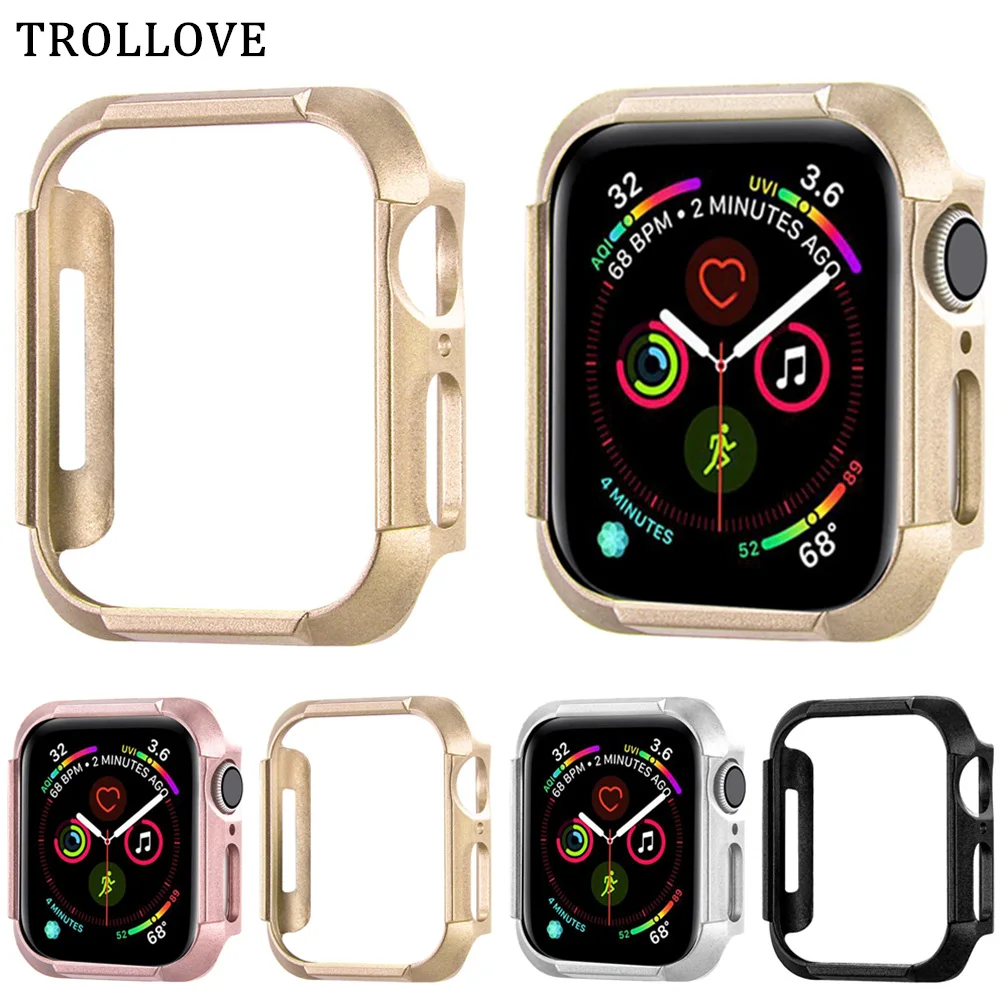 Bumper for Apple Watch Series 4 PC Slim Cover Case iWatch 5 40mm 44mm Protector Frame Shell 40 44 mm Band Accessories | Наручные часы