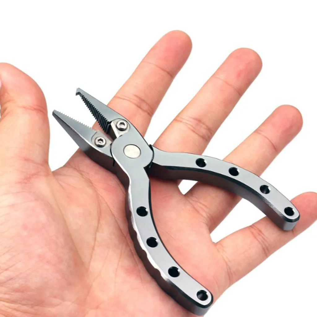6061 Aluminum Alloy Fishing Plier Line Cutter Split Ring Tool Hook Remover