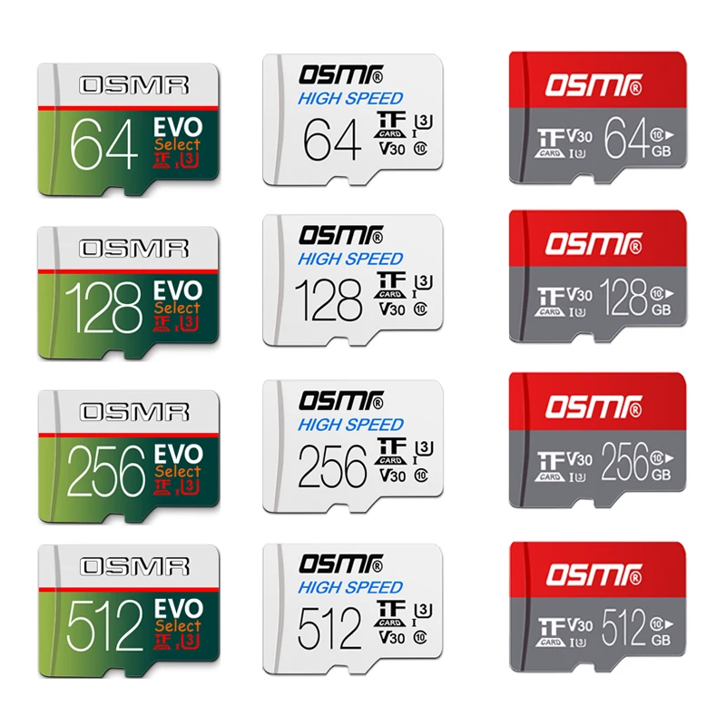 Оптовая продажа Мини TF карта флэш-карта памяти 128 ГБ 64 micro sdcard c10 16 microsd 32 256 512 для