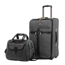 Новые мужские сумки на колесиках с крокодиловым узором, чемоданы путешествия с сумочкой на колесиках koffer женские полиуретановые 20 дюймовые багажные наборы на колесиках
