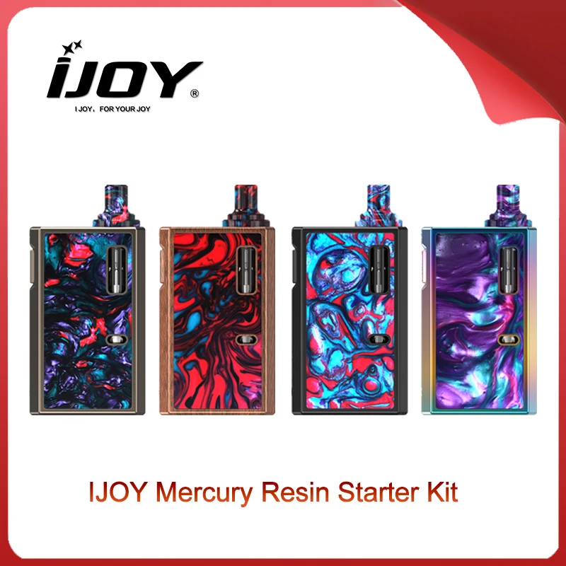 Зазор IJOY, стартовый набор из меркурийной смолы, питание от одной батареи 1100 мАч, емкость 2 мл, картридж, электронная сигарета, комплект для вейпа