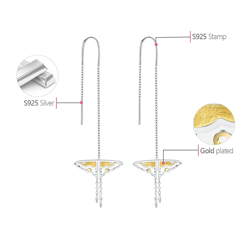 Lotus весело Настоящее серебро 925 проба Натуральный творческий ручной Fine Jewelry полая