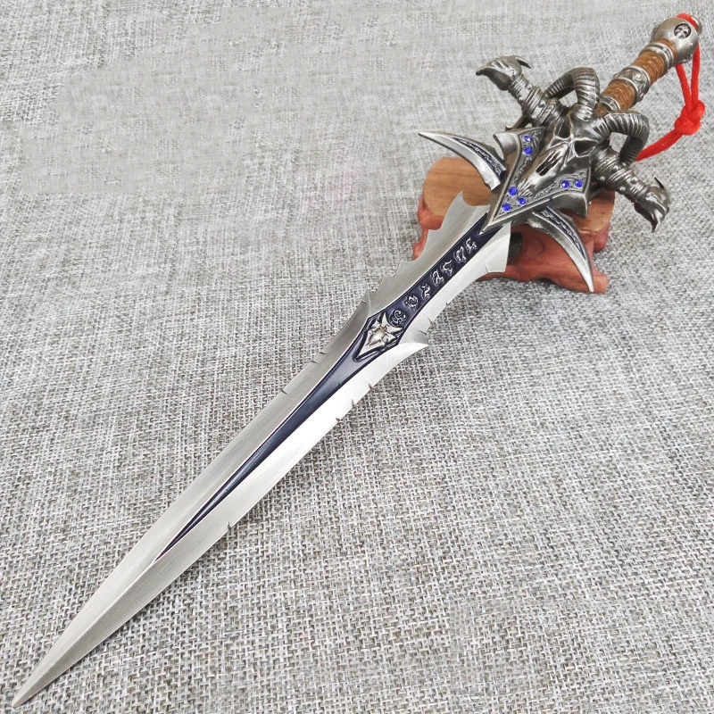 WOW Lich King Arthas оружие менэтил меч Frostmourne сплав фигурки для украшения оружие кулон коллекция подарок игрушки 30 см