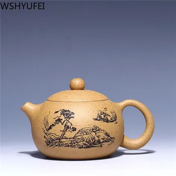 

Chinese Yixing tea pot purple clay filter Xishi teapots Handmade beauty kettle Tea set Tea ceremony supplies Tie Guanyin 180ml