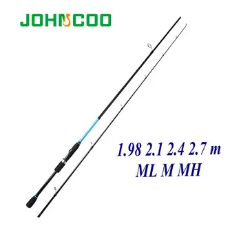 

1.98m 2.1m 2.7m Spinning rod ML M MH power Fishing rod Fast action Lure rod Fishing Cane 5-60g Carbon Fishing rod for Pike