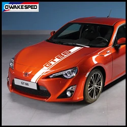 Car Hood Bonnet Sticker Auto Engine Cover Decor Vinyl Decals Exterior Accessories For Toyota-86 GT Racing Sport Stripes (4)_副本