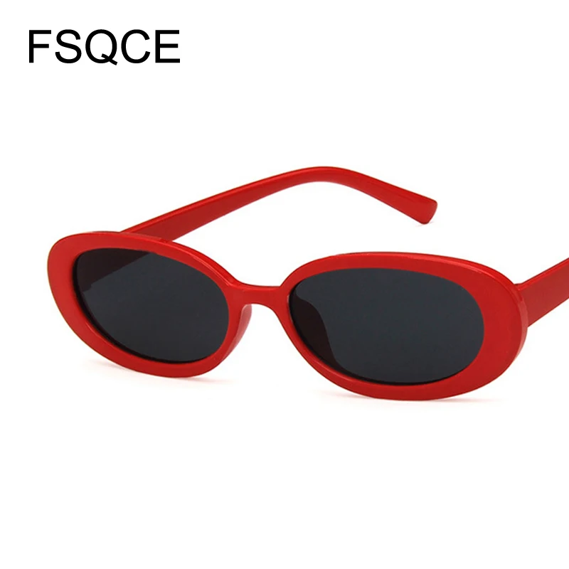 Pink Retro Sunglasses Oval Sunglasses Women Retro Brand Designer Vintage Ladies Cat Eye Pink Sun Glasses UV400 Nicki Minaj