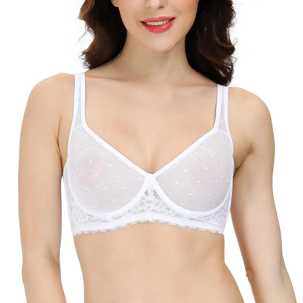

Новое белое кружевное платье с бюстгальтер без косточек с плотным плетением для девочек; Спортивный Бюстгальтер Для девочек переходного возраста от Для женщин сексуальная прозрачная перспектива провода прозрачный полый размера плюс; Прямая поставка