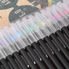 20 шт Кисть для письма каллиграфия мультяшная ручка цветной мягкий Канцелярский набор водяных чернил