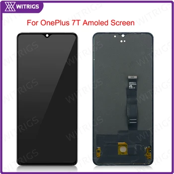 

Witrigs For Oneplus 7T LCD Display Touch Screen With Digitizer Assembly Replacement For One Plus 7T AMOLED Screen