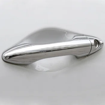 

FIT FOR 2010 2011 2012 2013 2014 HYUNDAI TUCSON IX35 CHROME SIDE DOOR HANDLE BAR COVER CATCH TRIM MOLDING CAP ACCESSORIES