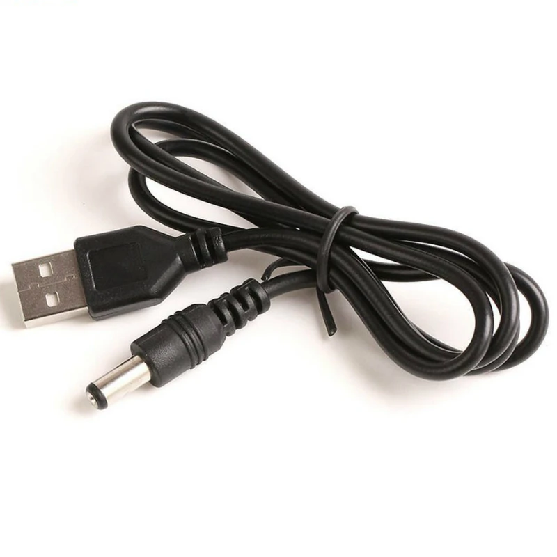 80 см DC5.5 USB кабель для зарядки 5,5 мм* 2,1 мм USB для DC 5,5*2,1 мм Кабель питания Jack 100 шт./лот