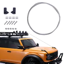Cuerda de acero para coche teledirigido, pieza modificada para 1/10 RC Crawler Traxxas TRX 4 TRX4 Axial SCX10 D90 D110, accesorios para coche de juguete