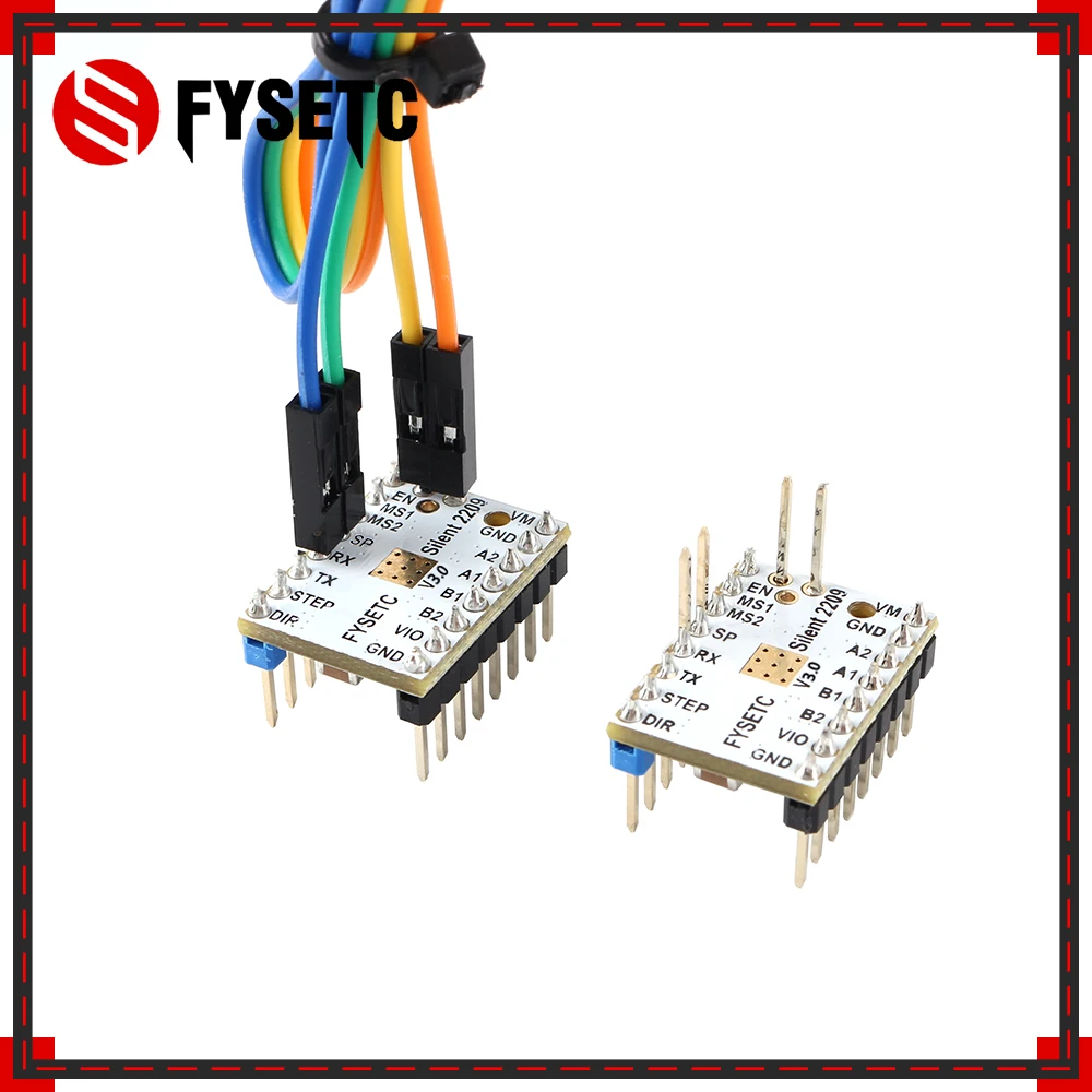 Последние части TMC2209 v3.0 3d принтера шаговый двигатель драйвер Stepsticks бесшумный драйвер 256 микрошаги ток 2.8A пик VS TMC2208